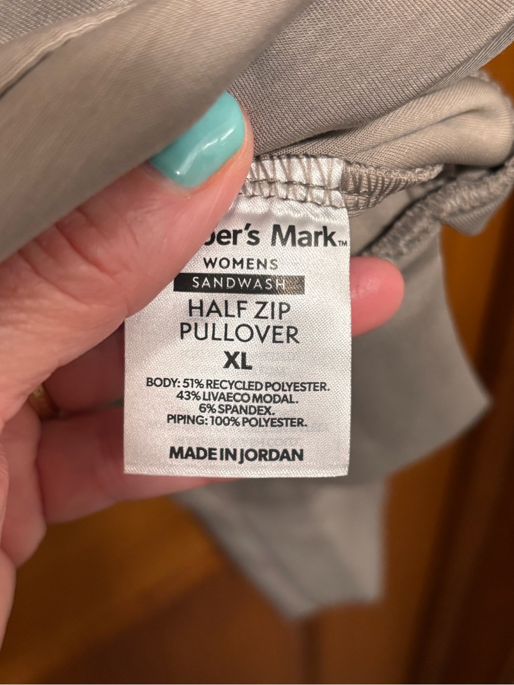 Women’s Half-Zip Pullover Sweatshirt - Gray Sz XL. NWT - Picture 9 of 10